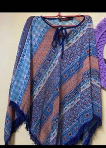 blue kaftan top