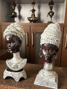 African Lady Busts - Set of 2