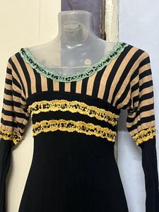 Korean Branded Pinterest Black One Piece