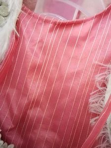 Pink Dress with Fur Bolero