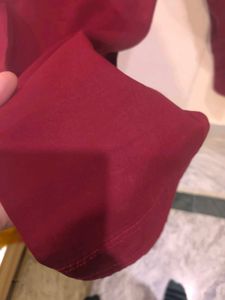 Maroon orange ombre suit patiala set