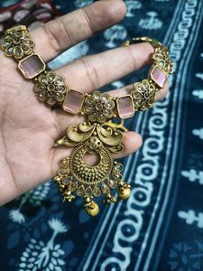 Beautiful Neck Piece And Earrings
