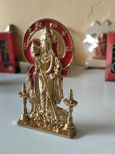 Golden Lord Murugan Statue