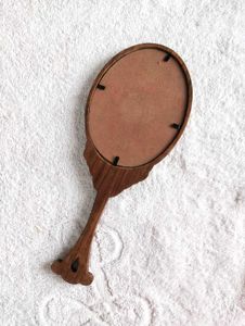 Wooden Hand Mirror Frame