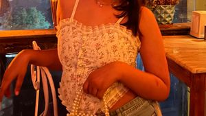 Floral Lace Trim Cami