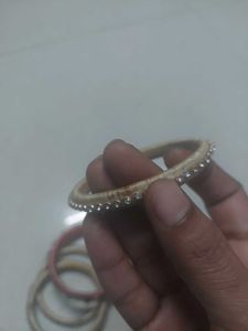 Handmade Beaded Bangles - Set of 5