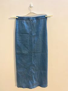 Denim Button Skirt For Women