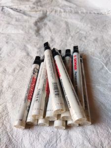 12Pcs BLACK PERMANENT MARKER LEAK PROOF