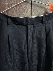 Navy Patterned Pants