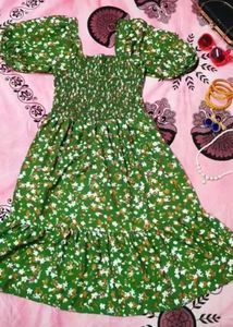 Vintage Floral Print Boho Casual Dress