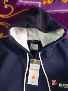 Navy BOSS Hoodie with Tags