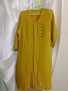 Mustard Yellow Kurti