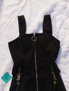 💋Black Overall Dress♥️