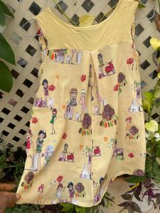 Cute Yellow Girly Top, Bring Sunshine To Your Day
