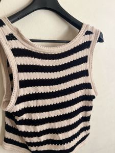 Striped Cropped Tank Top