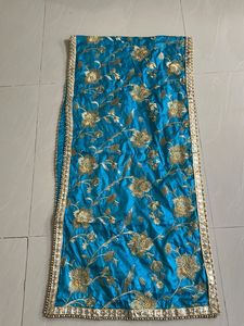 Embroidered Blue Dupatta