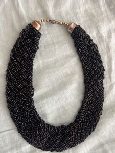 Statement Necklace Black Choker Style