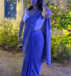 Elegant Blue Saree