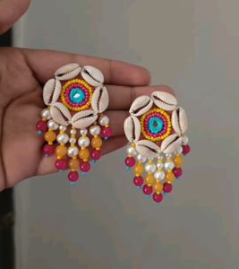 Navratri Fabric Earrings 😍