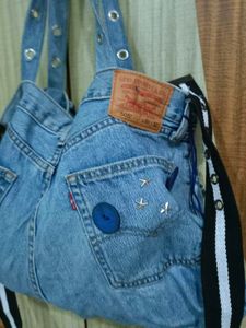 Imported denim bag