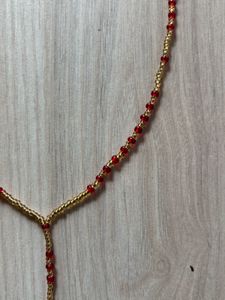 Red and Golden Beaded Rosary