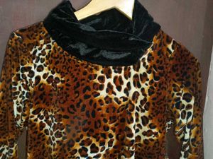 Animal Print velvet  kurta