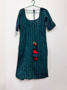 Green Striped Kurti