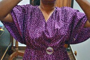 Purple Polka Top