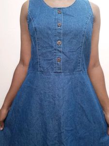 Denim Type Frock