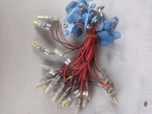 2 LED pixel lights with attached
