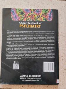 A Short Textbook Of Psychiatry Niraj