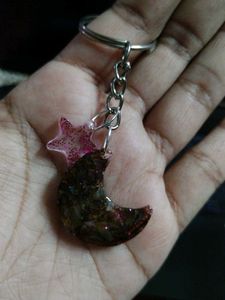 Star Moon Keychain