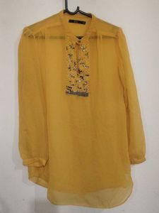 Yellow Embellished Top