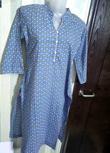 Printed Cotton Long Kurta