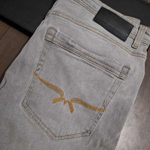 Grey Denim Jeans For Mens