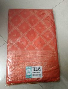 Foil Print Saree