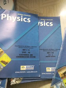 Physics Jee Allen Modules