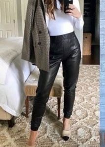 Glossy Leather Pants