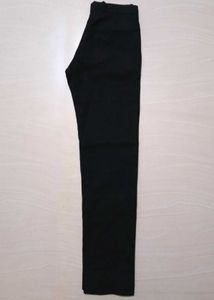 Men Regular Fit Cotton Black Pant
