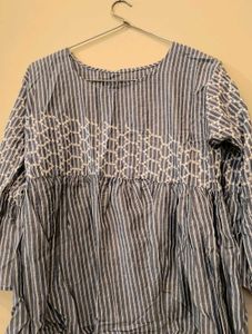 Striped Bell Sleeve Top