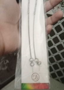 New Silver Chain Earrings