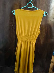 Mustard Yellow Embellished Dress