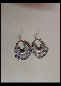 Silver Tone Boho Earrings