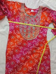 Jaipuri Kurta Plazzo Set WithJaipuri dupatta