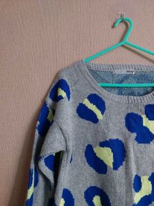 Leopard Print Pullover Sweater