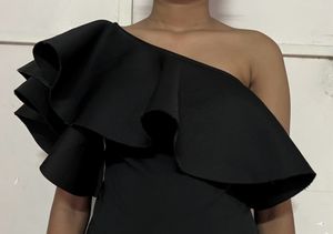 Flared one Sleeved Dress