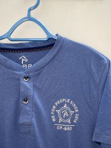 Blue Henley T-Shirt