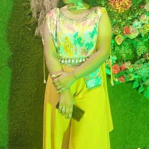 Yellow Palazzo &amp; Top Set