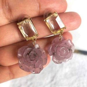 Rose Drop Earrings