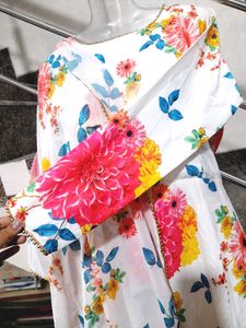 (New Piece)Floral FrockSuit Set